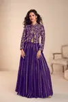 Sargam By Gulkayra Real Chinon Surat Indo Western Lehenga Wholesale Market